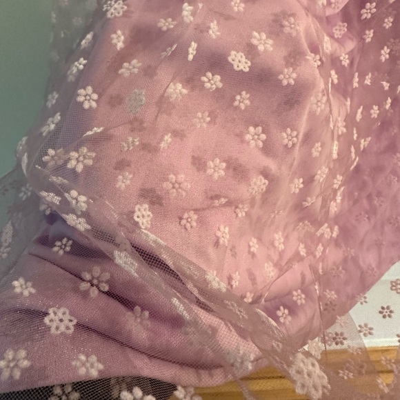 Zara tulle skirt in light lilac colour size L - Picture 5 of 7